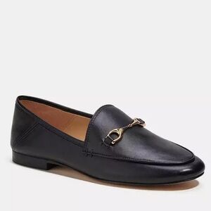 COACH  Women's Black Leather Haley Loafer Slip On shoes FG3110 Size 11 B
